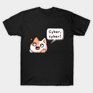 Cyber cyber! | Kawaii Cat T-Shirt